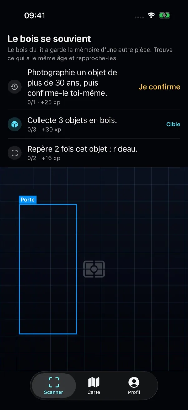 PARALLEL — Quête acceptée avec scanner en direct