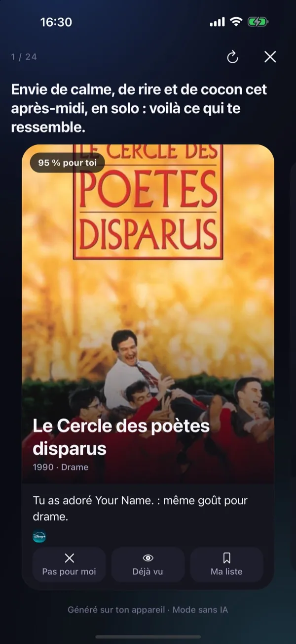 Soirama — proposition avec sa raison